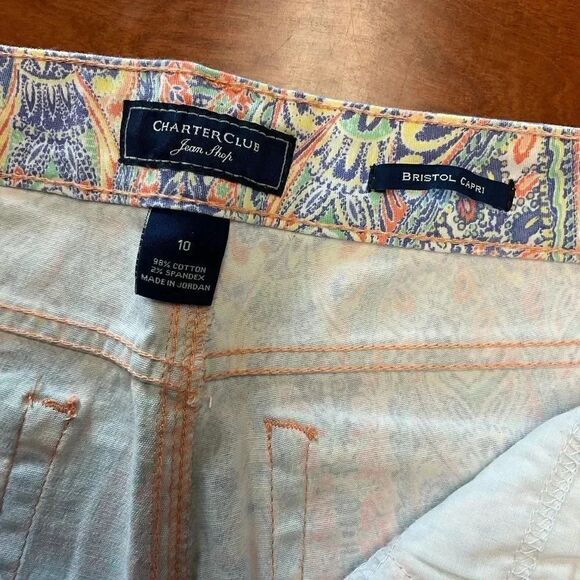 EUC Charter Club Bristol Capris Size 10. #SS4 - Picture 4 of 7